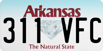 AR license plate 311VFC