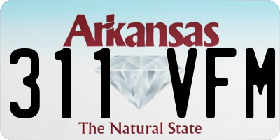 AR license plate 311VFM