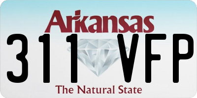 AR license plate 311VFP