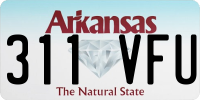 AR license plate 311VFU