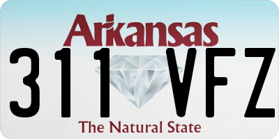 AR license plate 311VFZ
