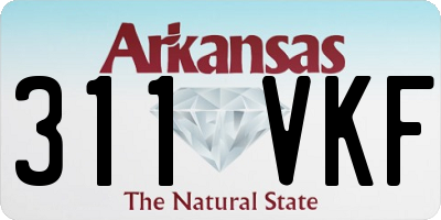 AR license plate 311VKF