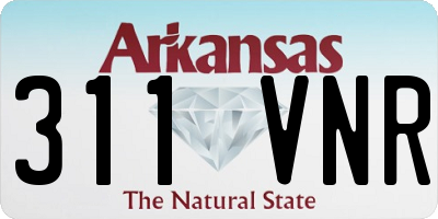 AR license plate 311VNR