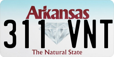 AR license plate 311VNT