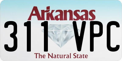 AR license plate 311VPC