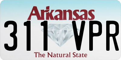 AR license plate 311VPR