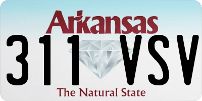 AR license plate 311VSV