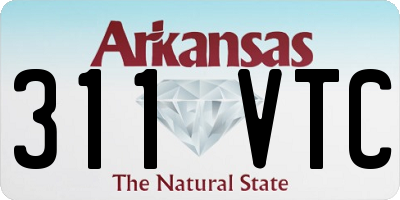 AR license plate 311VTC