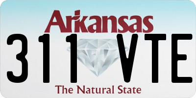 AR license plate 311VTE