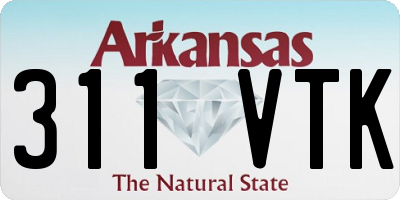 AR license plate 311VTK