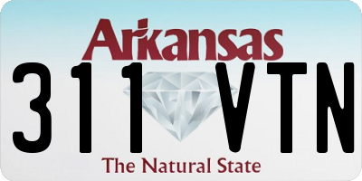 AR license plate 311VTN