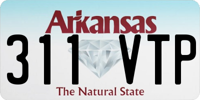 AR license plate 311VTP