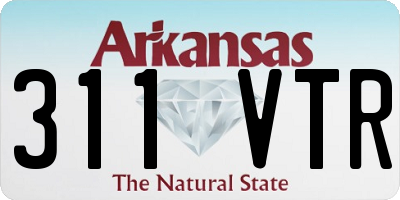 AR license plate 311VTR