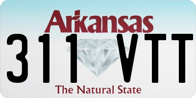AR license plate 311VTT