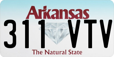 AR license plate 311VTV