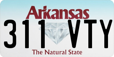 AR license plate 311VTY