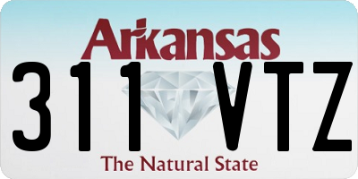 AR license plate 311VTZ