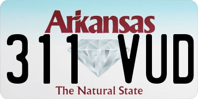 AR license plate 311VUD