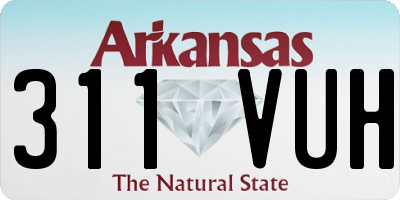 AR license plate 311VUH