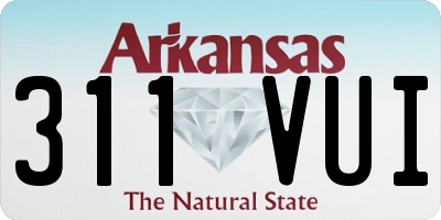 AR license plate 311VUI