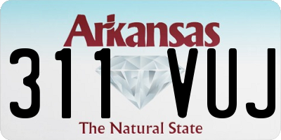 AR license plate 311VUJ