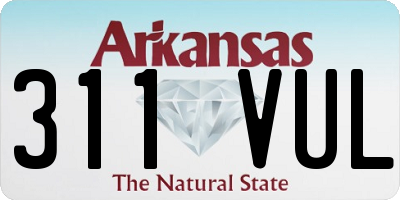AR license plate 311VUL