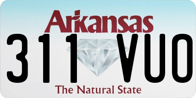 AR license plate 311VUO