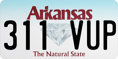 AR license plate 311VUP