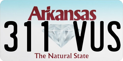 AR license plate 311VUS