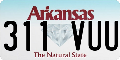AR license plate 311VUU