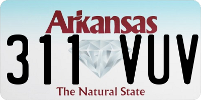 AR license plate 311VUV