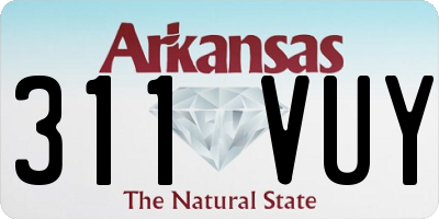 AR license plate 311VUY