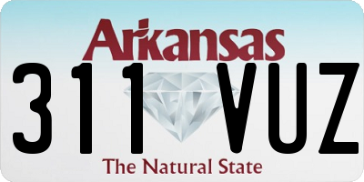 AR license plate 311VUZ