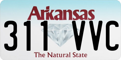 AR license plate 311VVC