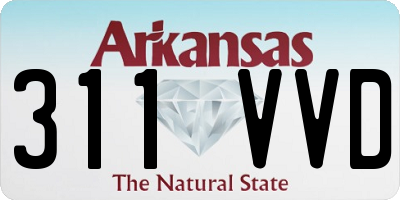 AR license plate 311VVD