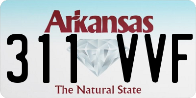 AR license plate 311VVF