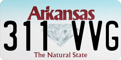 AR license plate 311VVG