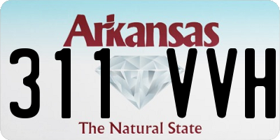 AR license plate 311VVH