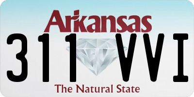 AR license plate 311VVI
