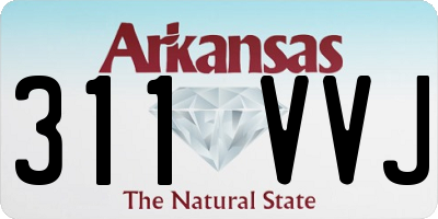 AR license plate 311VVJ