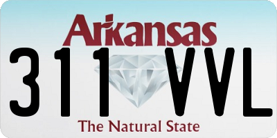 AR license plate 311VVL