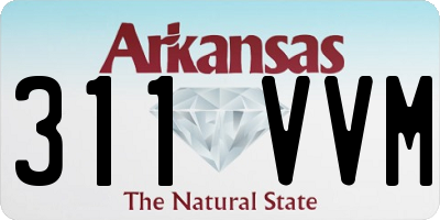 AR license plate 311VVM