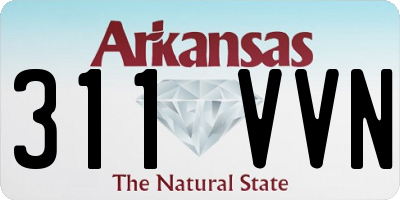 AR license plate 311VVN