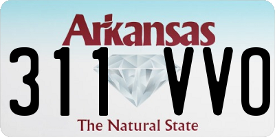 AR license plate 311VVO