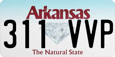 AR license plate 311VVP