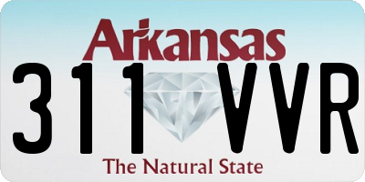 AR license plate 311VVR