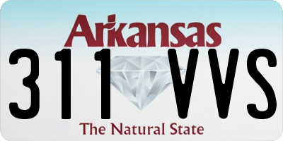AR license plate 311VVS