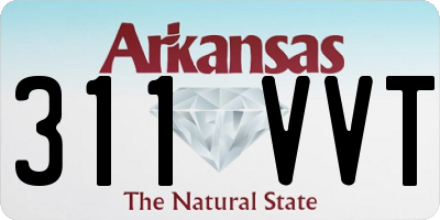 AR license plate 311VVT
