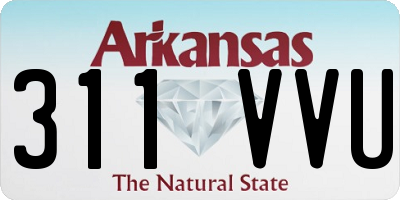 AR license plate 311VVU