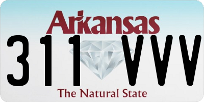 AR license plate 311VVV